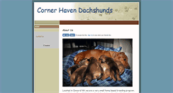 Desktop Screenshot of cornerhavendachshunds.mynetworksolutions.com