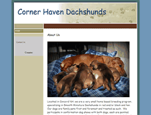 Tablet Screenshot of cornerhavendachshunds.mynetworksolutions.com