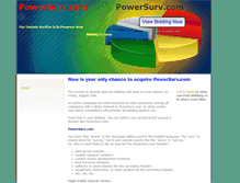 Tablet Screenshot of powersurv.mynetworksolutions.com