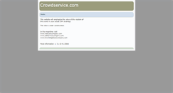 Desktop Screenshot of crowdservice.mynetworksolutions.com