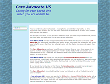 Tablet Screenshot of careadvocate.us.mynetworksolutions.com