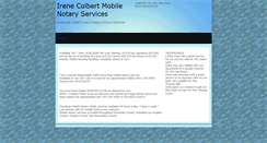 Desktop Screenshot of irenecolbertmobilenotary.mynetworksolutions.com
